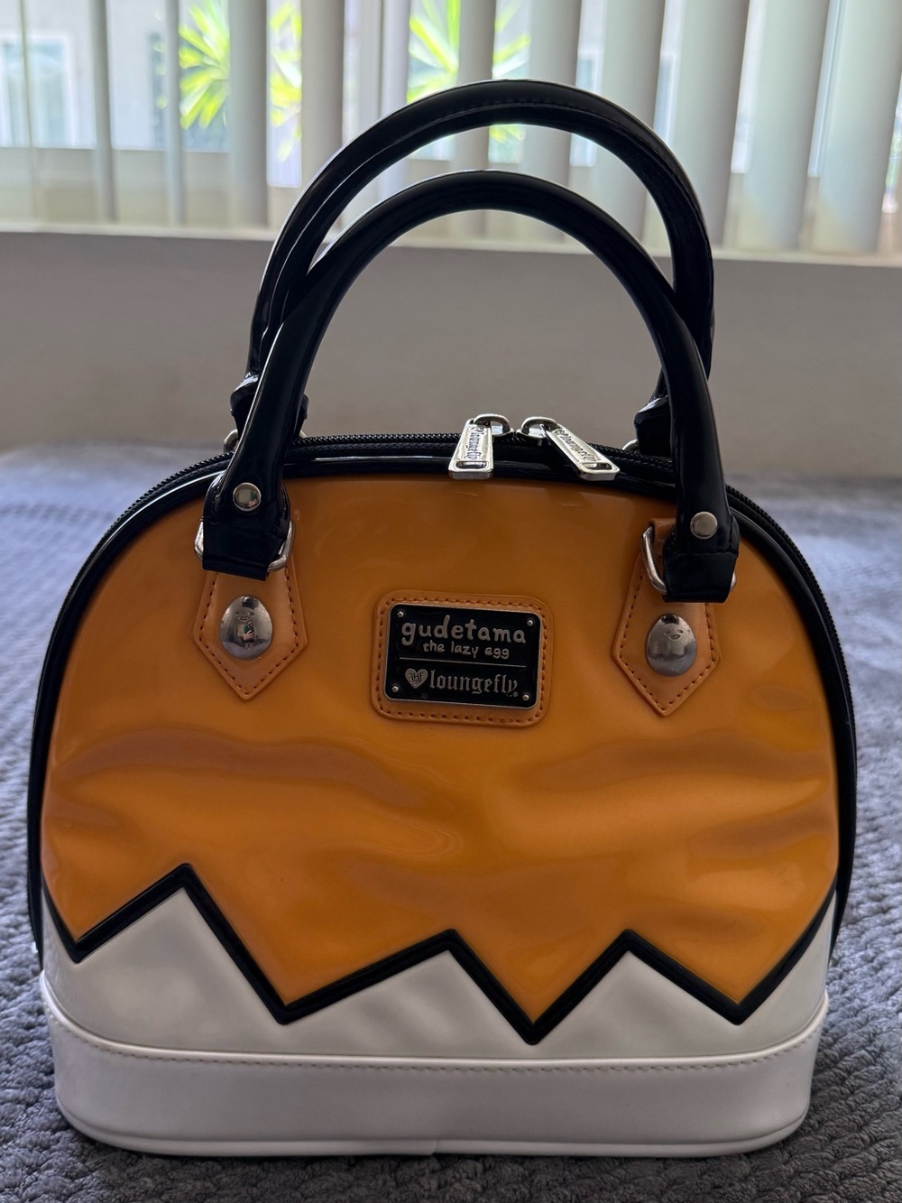 Loungefly Gudetama Big Face Dome Bag